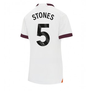 Manchester City John Stones #5 Dámské Venkovní Dres 2023-24 Krátký Rukáv